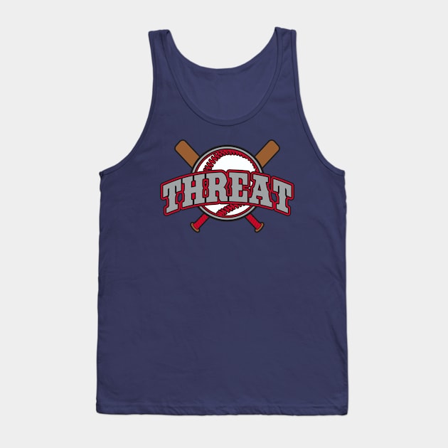 Threat Baseball Logo Tank Top by DavesTees